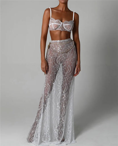 See Through Two Piece Set
