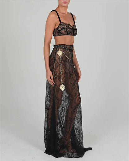 See Through Two Piece Set