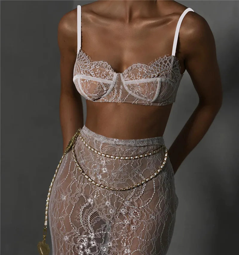 See Through Two Piece Set
