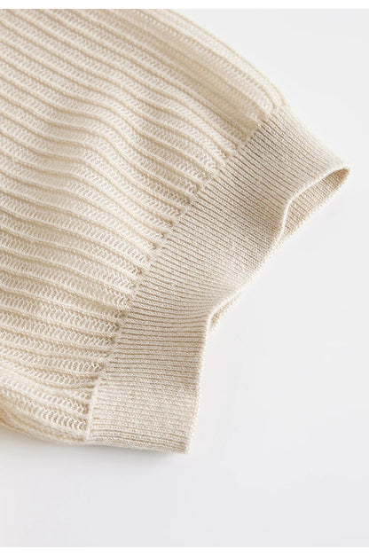 Knitted Linen Silk Polo