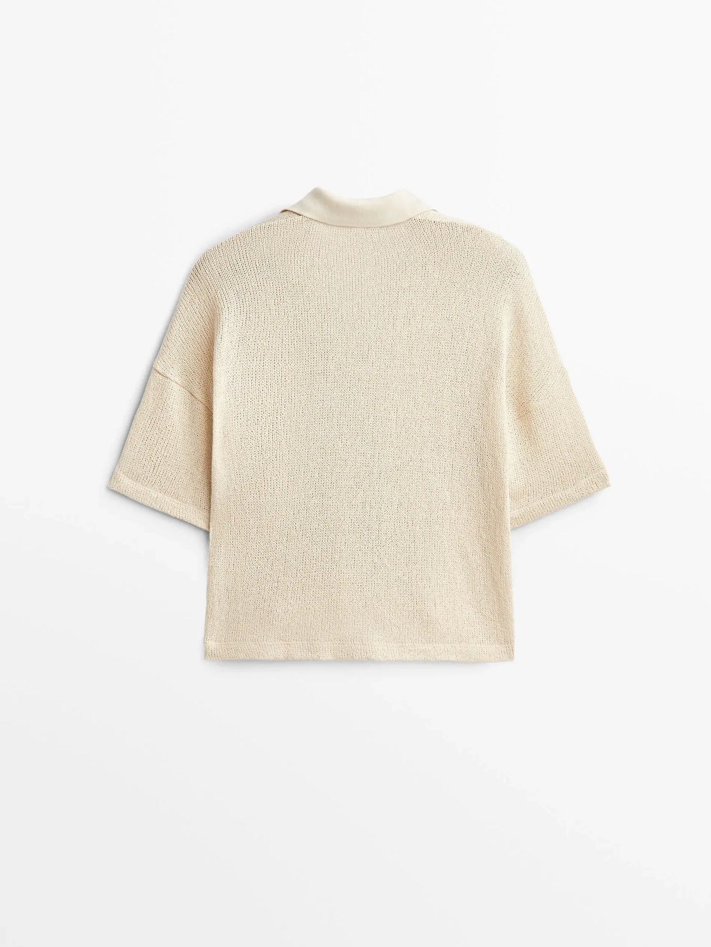 V-neck short-sleeved polo shirt