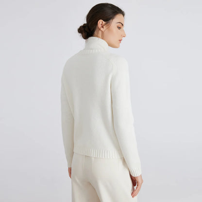 100% Merino Wool Long-Sleeved Knitted Cardigan