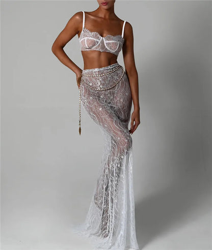 See Through Two Piece Set