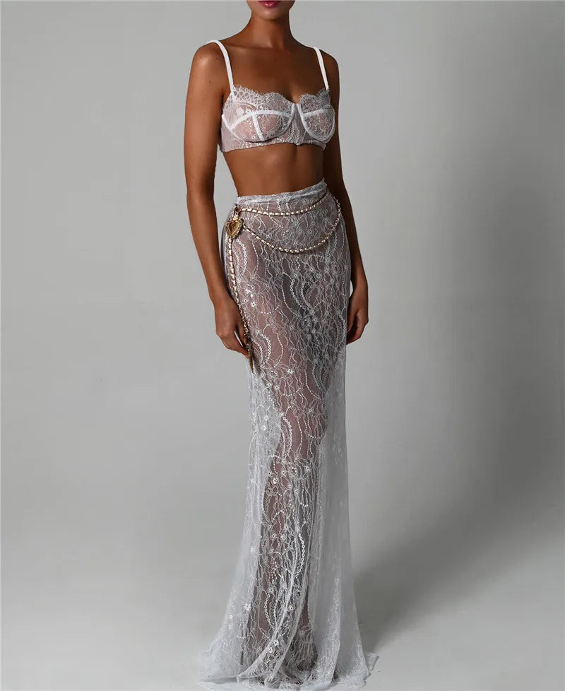 See Through Two Piece Set