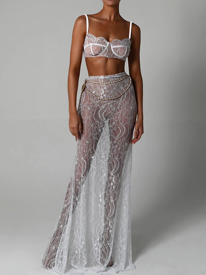 See Through Two Piece Set