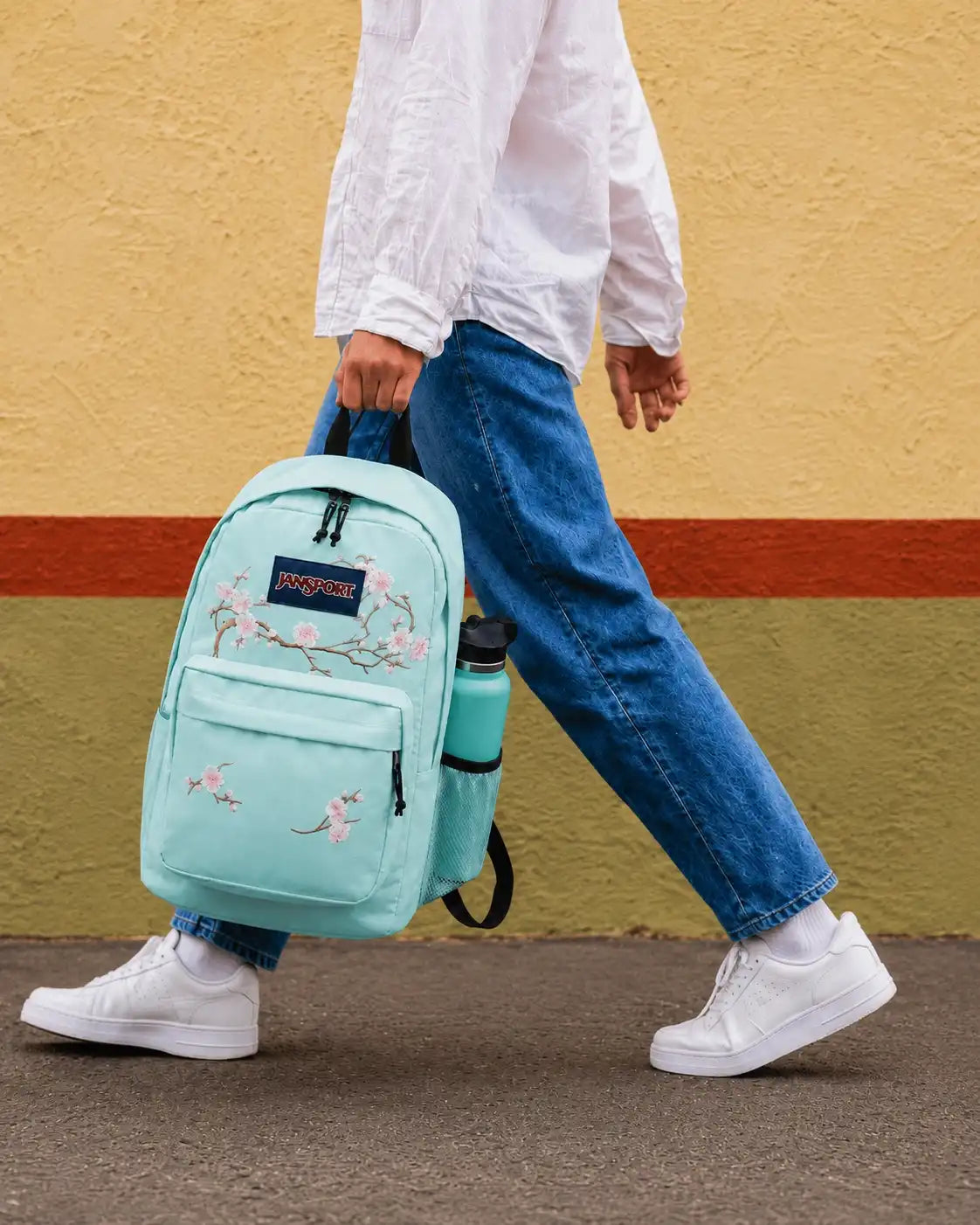 JS Sakura Embroidery Backpack — 70% OFF